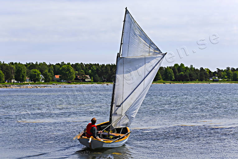 Allmogebåt Gotlandssnipa allmogebåt, allmogebåtar, Gotland, Gotlandssnipa, kommunikationer, Kovik, segelbåt, segelfartyg, sjöfart