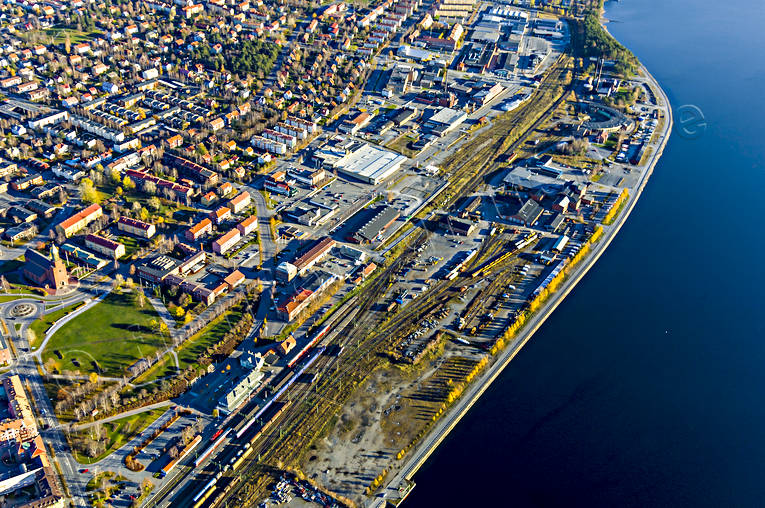 bangrd, bangrdsomrdet, drnarbilder, drnarfoto, flygbild, flygbilder, Flygfoto, flygfoton, hst, industriomrde, Jmtland, jrnvg, Storsj Strand, strand, stder, stersund