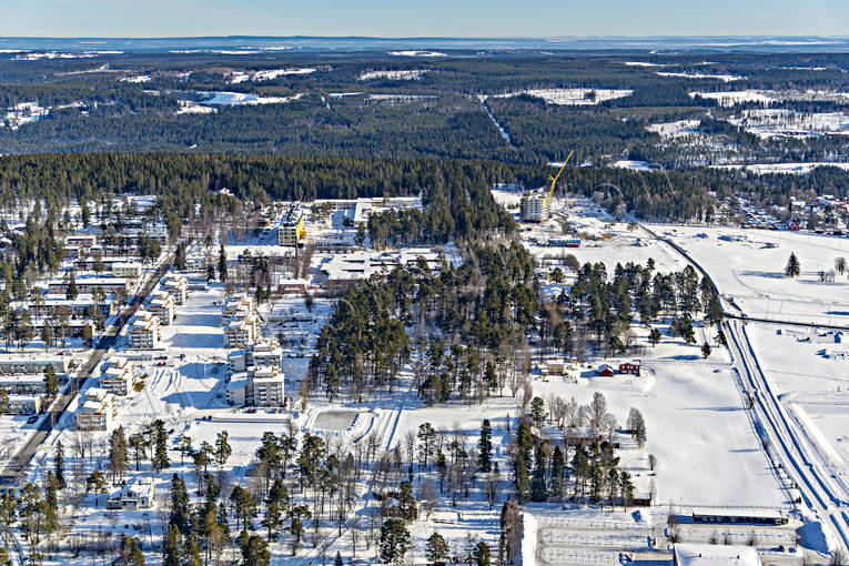 Bjrkbacka, drnarbilder, drnarfoto, flygbild, flygbilder, Flygfoto, flygfoton, Jmtland, stder, vinter, stersund