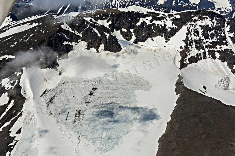 Björlings glaciär, Kebnekaise Björlings, drönarbilder, drönarfoto, flygbild, flygbilder, Flygfoto, flygfoton, glaciär, Kebnekaise, Landskap, lappland, sommar