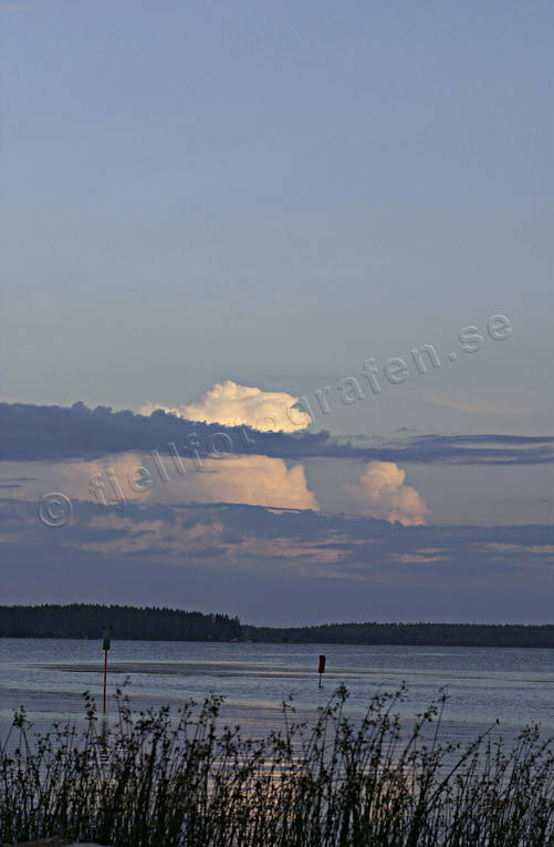 bl, cb, cb-moln, himmel, sj, skymning, sommar, stmning, stmningsbild, stmningsbilder, upptornande, vass, rstid, rstider