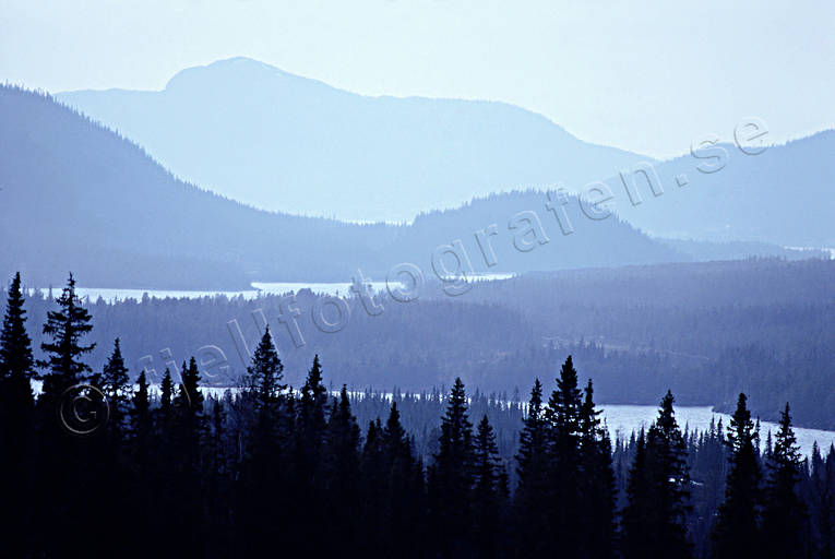 berg, blånande, horisonter, Jämtland, Landskap, skogar, Ströms Vattudal, Vattudalen, vår
