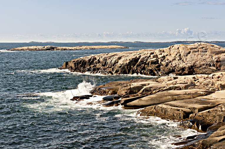 Bohusln, hav, horisont, klippor, kust, Landskap, natur, skrgrd, sommar, rstider