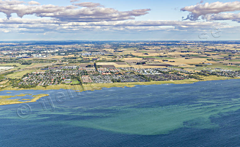 Bunkeflo strandängar Flygfoto Bunkeflostrand, drönarbilder, drönarfoto, flygbild, flygbilder, Flygfoto, flygfoton, Malmö, naturreservat, Skåne, sommar, strandängar, städer