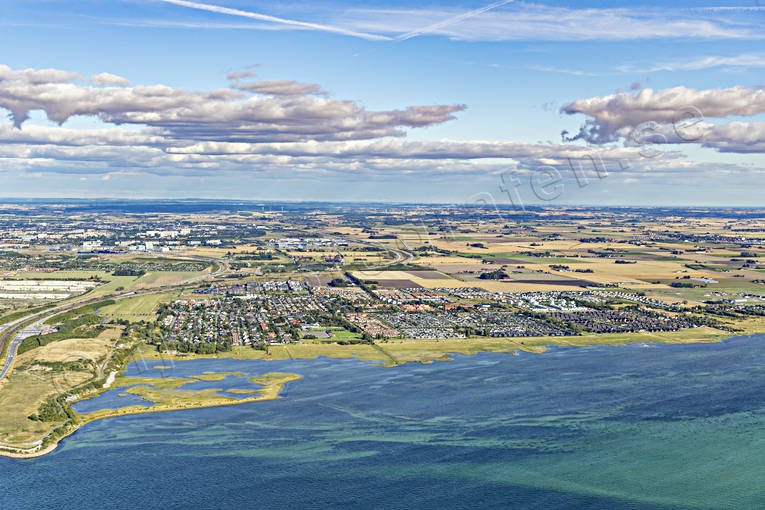 Bunkeflo strandängar Flygfoto Bunkeflostrand, drönarbilder, drönarfoto, flygbild, flygbilder, Flygfoto, flygfoton, Malmö, naturreservat, Skåne, sommar, strandängar, städer