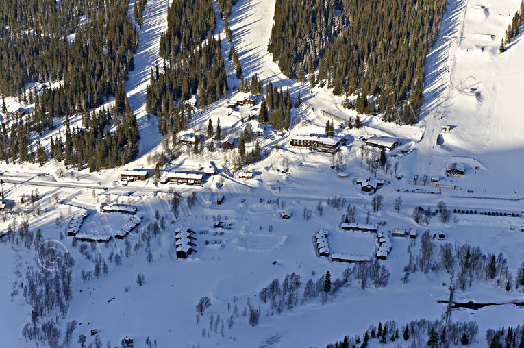Bydalen Skidanläggning anläggningar, drönarbilder, drönarfoto, flygbild, flygbilder, Flygfoto, flygfoton, Jämtland, vinter