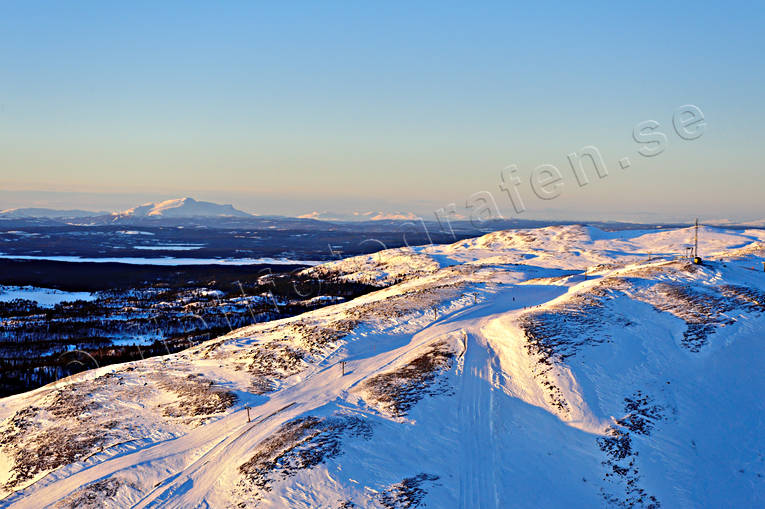 Bydalen Västerfjället mot Åreskutan Bydalen, drönarbilder, drönarfoto, flygbild, flygbilder, Flygfoto, flygfoton, Jämtland, Landskap, skidlift, vinter, Västerfjället, Åreskutan