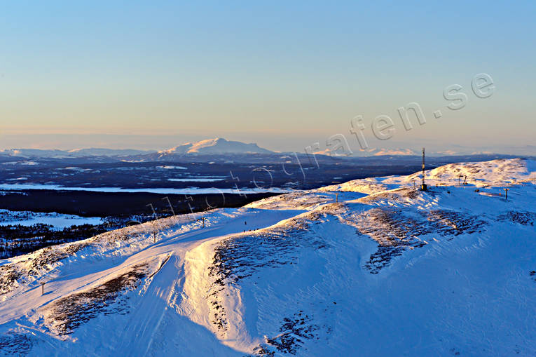 Bydalen Västerfjället mot Åreskutan Bydalen, drönarbilder, drönarfoto, flygbild, flygbilder, Flygfoto, flygfoton, Jämtland, Landskap, skidlift, vinter, Västerfjället, Åreskutan