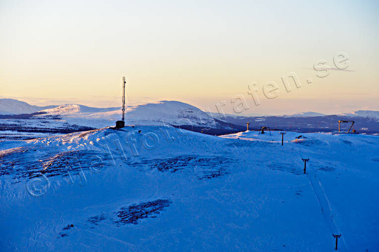 Bydalen Västerfjället mot Åreskutan Bydalen, drönarbilder, drönarfoto, flygbild, flygbilder, Flygfoto, flygfoton, Jämtland, Landskap, radiomast, skidlift, telefonmast, vinter, Västerfjället, Åreskutan