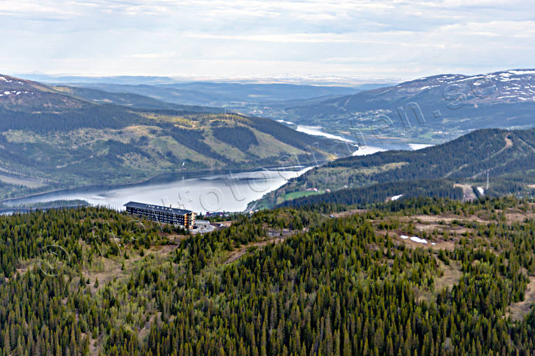 Copperhill vid Åreskutan anläggningar, Copperhill, drönarbilder, drönarfoto, flygbild, flygbilder, Flygfoto, flygfoton, Jämtland, Landskap, sommar, Åre