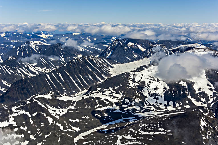 Drakryggen och Kebnekaise Drakryggen, drönarbilder, drönarfoto, flygbild, flygbilder, Flygfoto, flygfoton, Kaskasapakte, Kebnekaise, Landskap, lappland, sommar, Sydtoppen