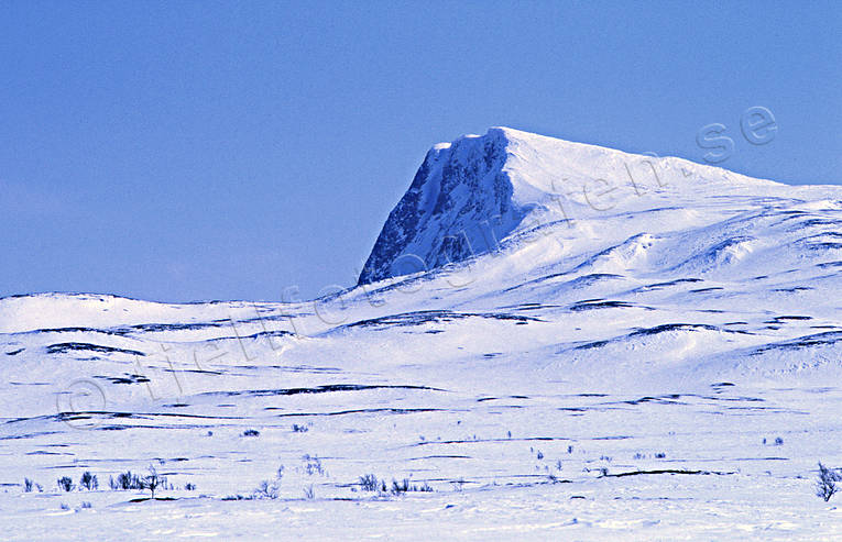 Durrenpiken, Klimpfjll, Landskap, lappland, ledmarkering, vinter