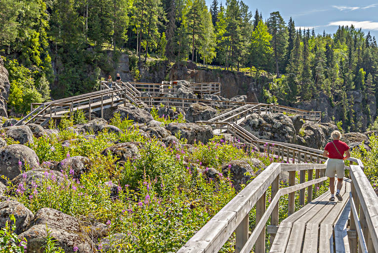 Döda fallet Indalsälven Döda fallet, dödafallet, Gedungsen, Indalsälven, Jämtland, sevärdhet, Sevärdheter, spång, spångat, Vildhussen, älvfåra