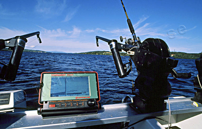 Ekolod i trollingbåt ekolod, fiske, sportfiske, Storsjön, trolling, trollingbåt