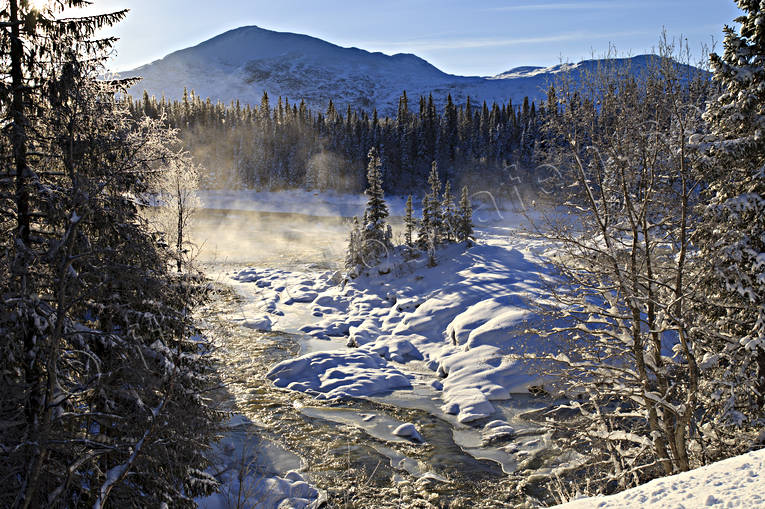 Enafors, fjll, fjllmotiv, fjlltopp, fors, Jmtland, kld, Landskap, natur, Storsnasen, stming, stmningsbild, vinter, vinterbild, vinterstmning