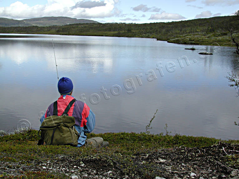 Fiske i fjällsjö fiske, fjällfiske, haspel, haspelfiske, Långtjärn, spinn, spinnfiske, sportfiske