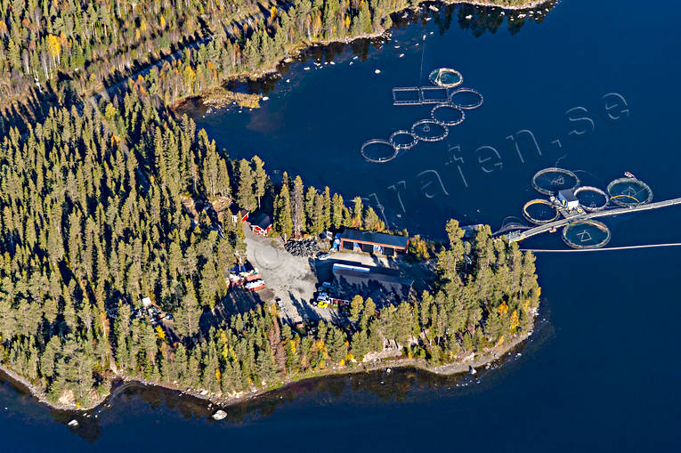 Fiskodling Landösjön drönarbilder, drönarfoto, flygbild, flygbilder, Flygfoto, flygfoton, Jämtland, Landskap, Landön, Landösjön