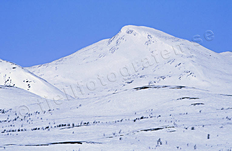 Darneke, fjll, fjllmassiv, Landskap, lappland, vinter