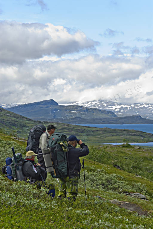 fjllvandrare, fjllvandring, nationalpark, Padjelanta, sommar, Staloluokta, ventyr