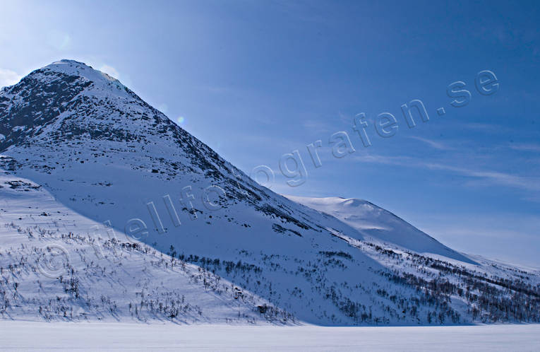 Fjället Sielkentjahke vintertid fjäll, fjälltopp, Friningen, Jämtland, Landskap, Sielkentjahke, vinter