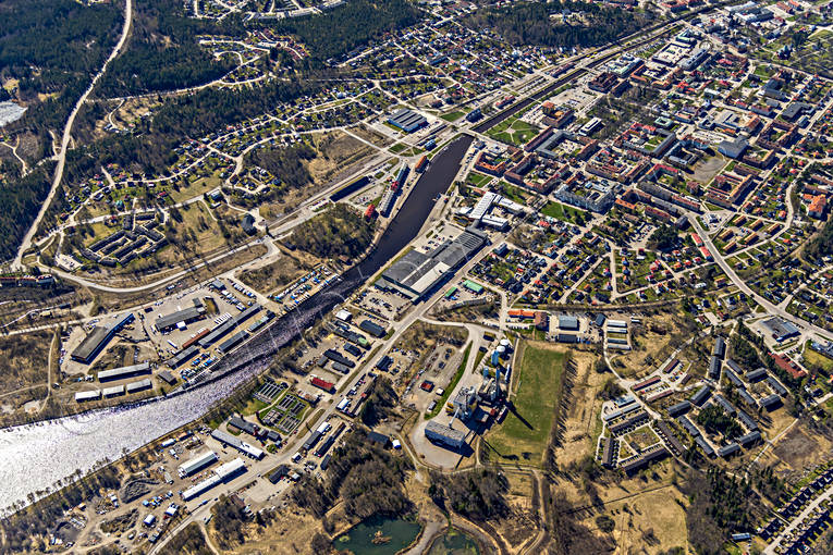 Flygbild Söderhamn Broberg Broberg, drönarbilder, drönarfoto, flygbild, flygbilder, Flygfoto, flygfoton, Hälsingland, samhällen, städer, Söderhamn, vår