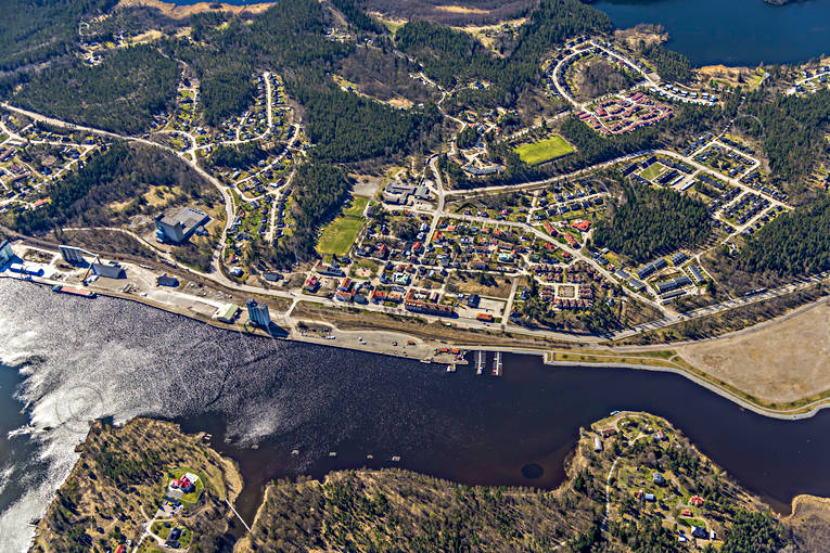 Flygbild Söderhamn Stugsund Bromsäng, drönarbilder, drönarfoto, flygbild, flygbilder, Flygfoto, flygfoton, Hälsingland, samhällen, Stugsund, städer, Söderhamn, vår
