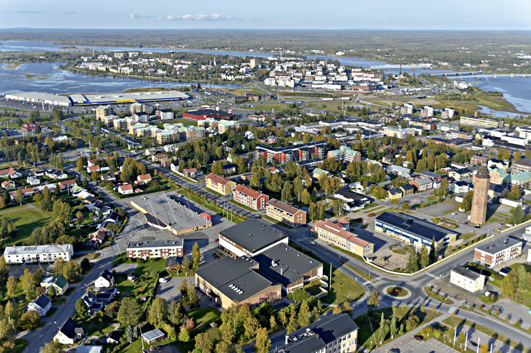 Flygbild över Haparanda drönarbilder, drönarfoto, flygbild, flygbilder, Flygfoto, flygfoton, Haparanda, höst, Norrbotten, samhällen
