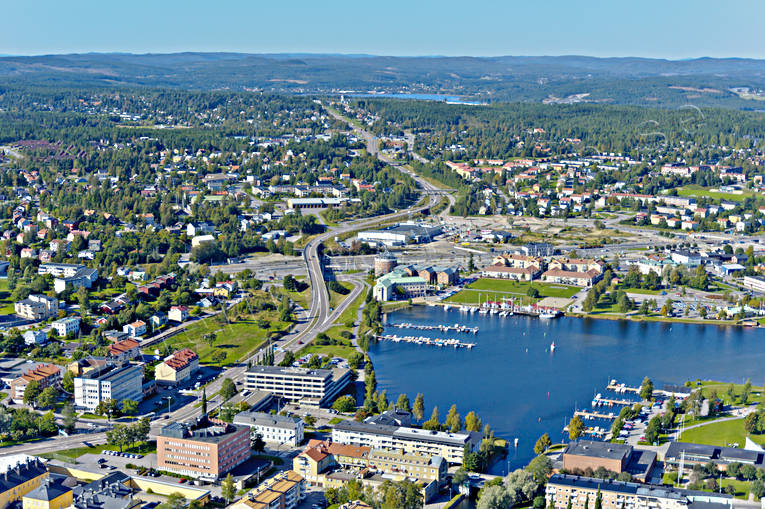 Flygbild över Härnösand drönarbilder, drönarfoto, flygbild, flygbilder, Flygfoto, flygfoton, Härnösand, sommar, städer, Ångermanland