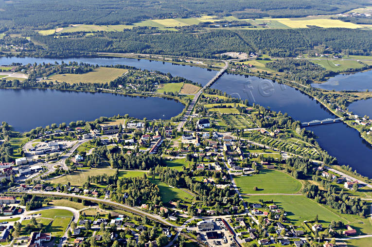Flygbild över Ljusdal drönarbilder, drönarfoto, flygbild, flygbilder, Flygfoto, flygfoton, Hälsingland, Landskap, Ljusdal, samhällen, sommar