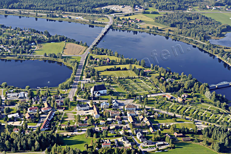 Flygbild över Ljusdal drönarbilder, drönarfoto, flygbild, flygbilder, Flygfoto, flygfoton, Hälsingland, Landskap, Ljusdal, samhällen, sommar