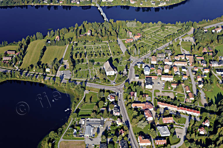 Flygbild över Ljusdal drönarbilder, drönarfoto, flygbild, flygbilder, Flygfoto, flygfoton, Hälsingland, Landskap, Ljusdal, samhällen, sommar