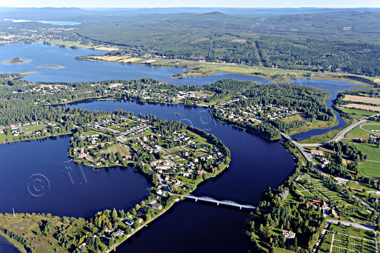 Flygbild över Ljusdal drönarbilder, drönarfoto, flygbild, flygbilder, Flygfoto, flygfoton, Hälsingland, Landskap, Ljusdal, samhällen, sommar