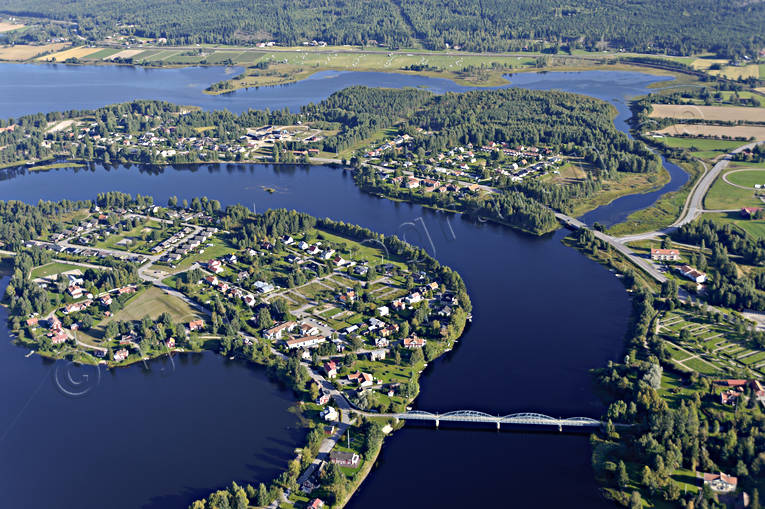 Flygbild över Ljusdal drönarbilder, drönarfoto, flygbild, flygbilder, Flygfoto, flygfoton, Hälsingland, Landskap, Ljusdal, samhällen, sommar