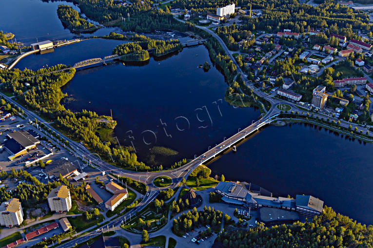 Flygbild över Lycksele drönarbilder, drönarfoto, flygbild, flygbilder, Flygfoto, flygfoton, Hotell Lappland, lappland, Lycksele, samhällen, sommar