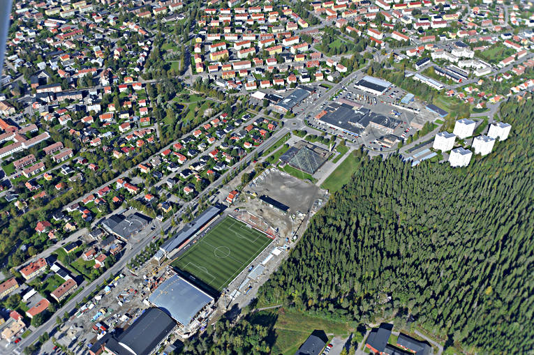 Flygbild över Umeå drönarbilder, drönarfoto, flygbild, flygbilder, Flygfoto, flygfoton, höst, städer, Umeå, Västerbotten