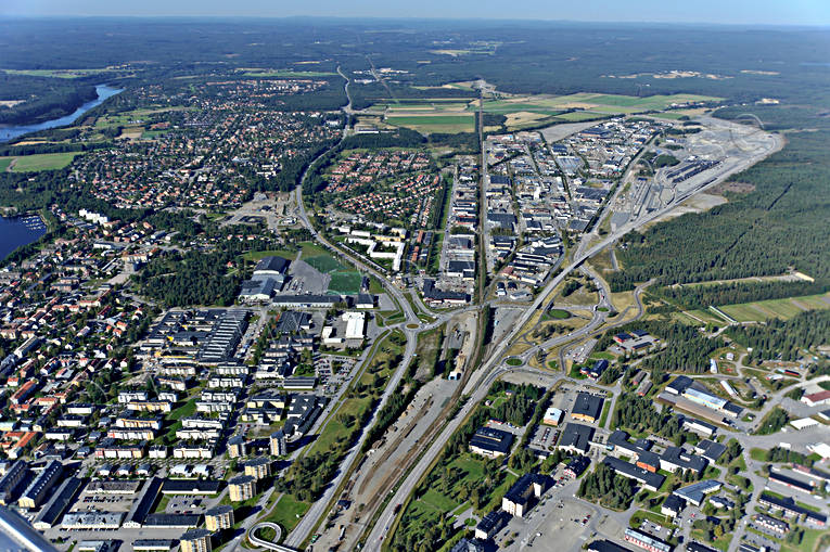 Flygbild över Umeå drönarbilder, drönarfoto, flygbild, flygbilder, Flygfoto, flygfoton, höst, städer, Umeå, Västerbotten
