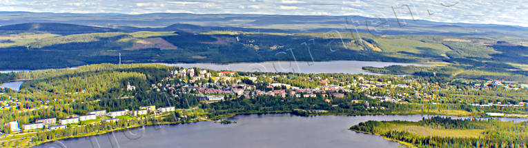 Flygbild över Vilhelmina drönarbilder, drönarfoto, flygbild, flygbilder, Flygfoto, flygfoton, lappland, samhällen, sommar, Vilhelmina