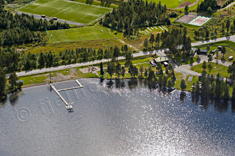 Flygbild över Vilhelmina drönarbilder, drönarfoto, flygbild, flygbilder, Flygfoto, flygfoton, lappland, samhällen, sommar, Vilhelmina