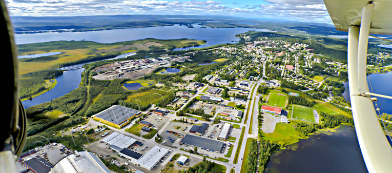 Flygbild över Vilhelmina drönarbilder, drönarfoto, flygbild, flygbilder, Flygfoto, flygfoton, lappland, samhällen, sommar, Vilhelmina