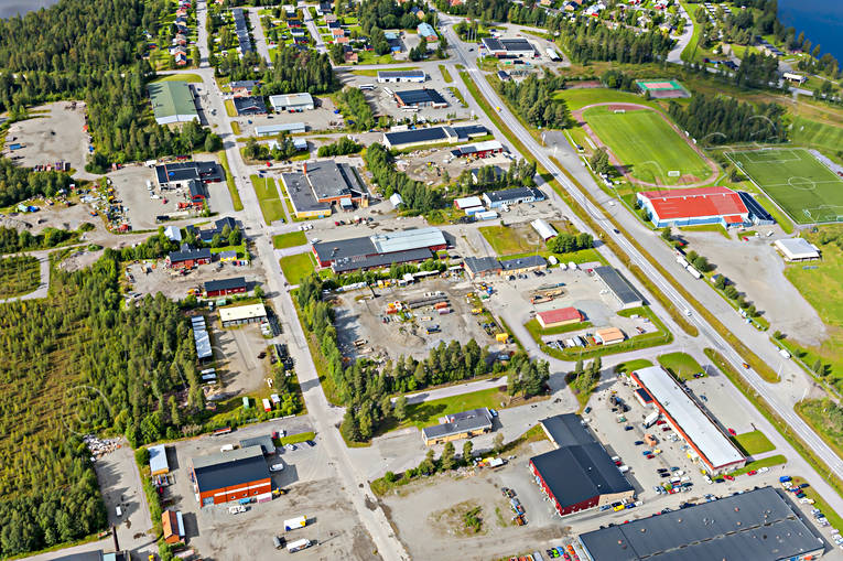 Flygbild över Vilhelmina drönarbilder, drönarfoto, flygbild, flygbilder, Flygfoto, flygfoton, lappland, samhällen, sommar, Vilhelmina
