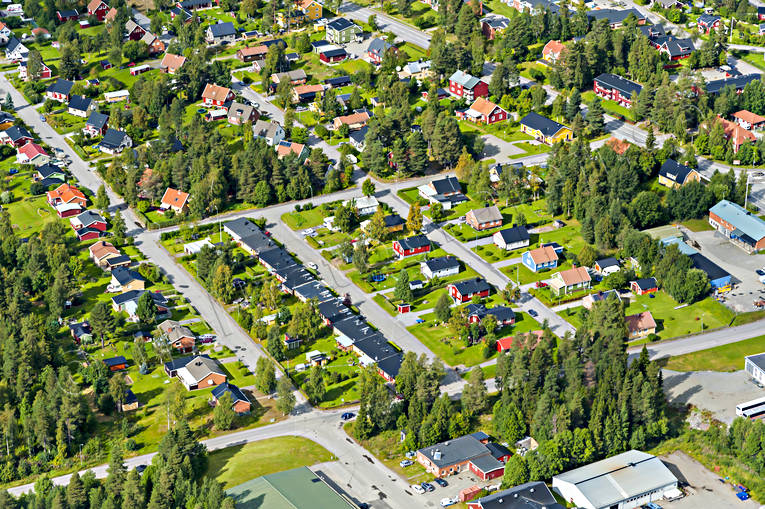 Flygbild över Vilhelmina drönarbilder, drönarfoto, flygbild, flygbilder, Flygfoto, flygfoton, lappland, samhällen, sommar, Vilhelmina
