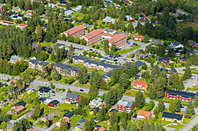Flygbild över Vilhelmina drönarbilder, drönarfoto, flygbild, flygbilder, Flygfoto, flygfoton, lappland, samhällen, sommar, Vilhelmina