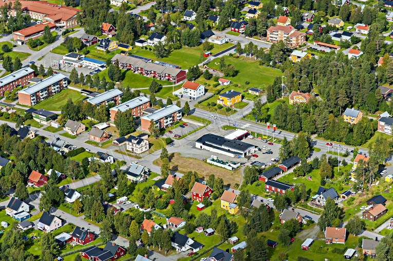 Flygbild över Vilhelmina drönarbilder, drönarfoto, flygbild, flygbilder, Flygfoto, flygfoton, lappland, samhällen, sommar, Vilhelmina
