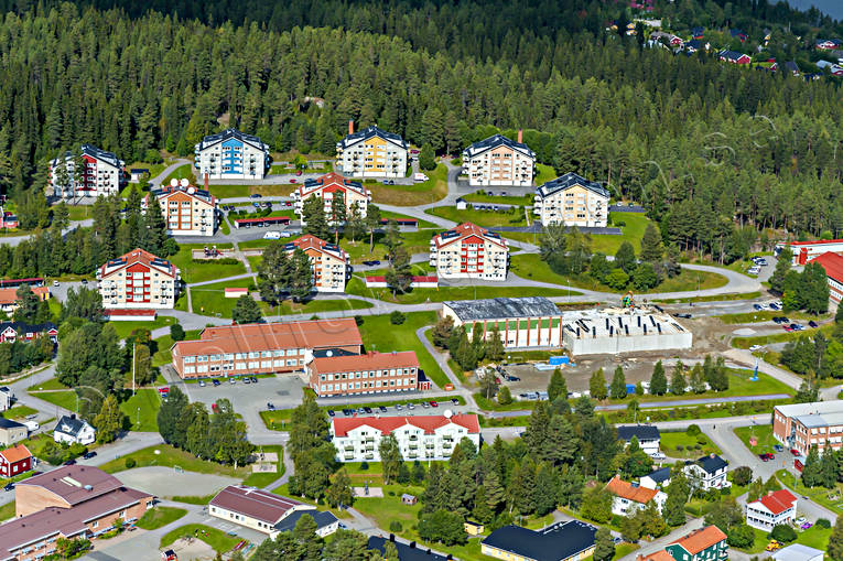 Flygbild över Vilhelmina drönarbilder, drönarfoto, flygbild, flygbilder, Flygfoto, flygfoton, lappland, samhällen, sommar, Vilhelmina