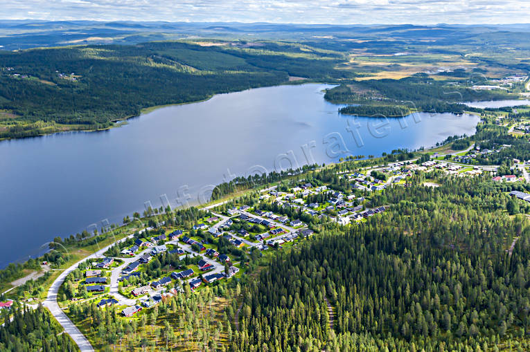 Flygbild över Vilhelmina drönarbilder, drönarfoto, flygbild, flygbilder, Flygfoto, flygfoton, lappland, samhällen, sommar, Vilhelmina