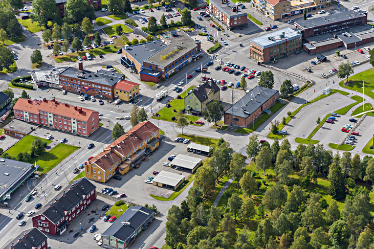 Flygbild över Vilhelmina drönarbilder, drönarfoto, flygbild, flygbilder, Flygfoto, flygfoton, lappland, samhällen, sommar, Vilhelmina