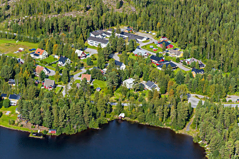 Flygbild över Vilhelmina drönarbilder, drönarfoto, flygbild, flygbilder, Flygfoto, flygfoton, lappland, samhällen, sommar, Vilhelmina