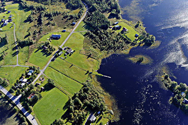 Bye, drnarbilder, drnarfoto, flygbild, flygbilder, Flygfoto, flygfoton, grdar, Hammerdal, Hammerdalssjn, Jmtland, Landskap, sommar