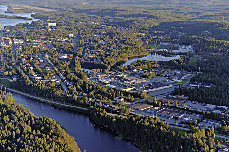 drnarbilder, drnarfoto, flygbild, flygbilder, Flygfoto, flygfoton, lappland, Lycksele, samhllen, sommar