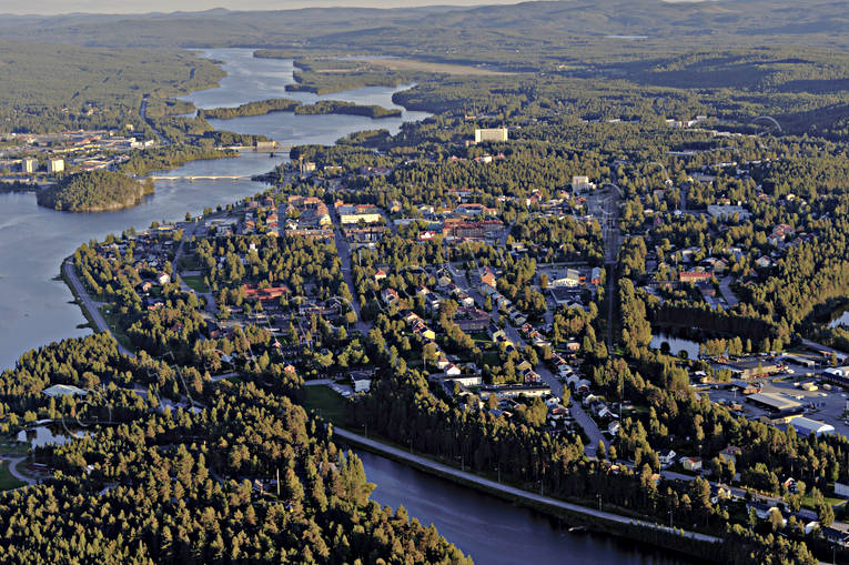 Flygfoto Lycksele drönarbilder, drönarfoto, flygbild, flygbilder, Flygfoto, flygfoton, lappland, Lycksele, samhällen, sommar